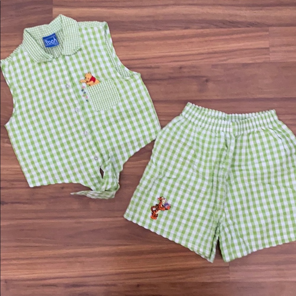 Pooh and Tigger plaid outfit